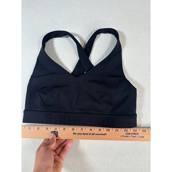 Lululemon Envital Bra *Medium Support B/C Cup Size 8 Black W2DD7S - Picture 4 of 10